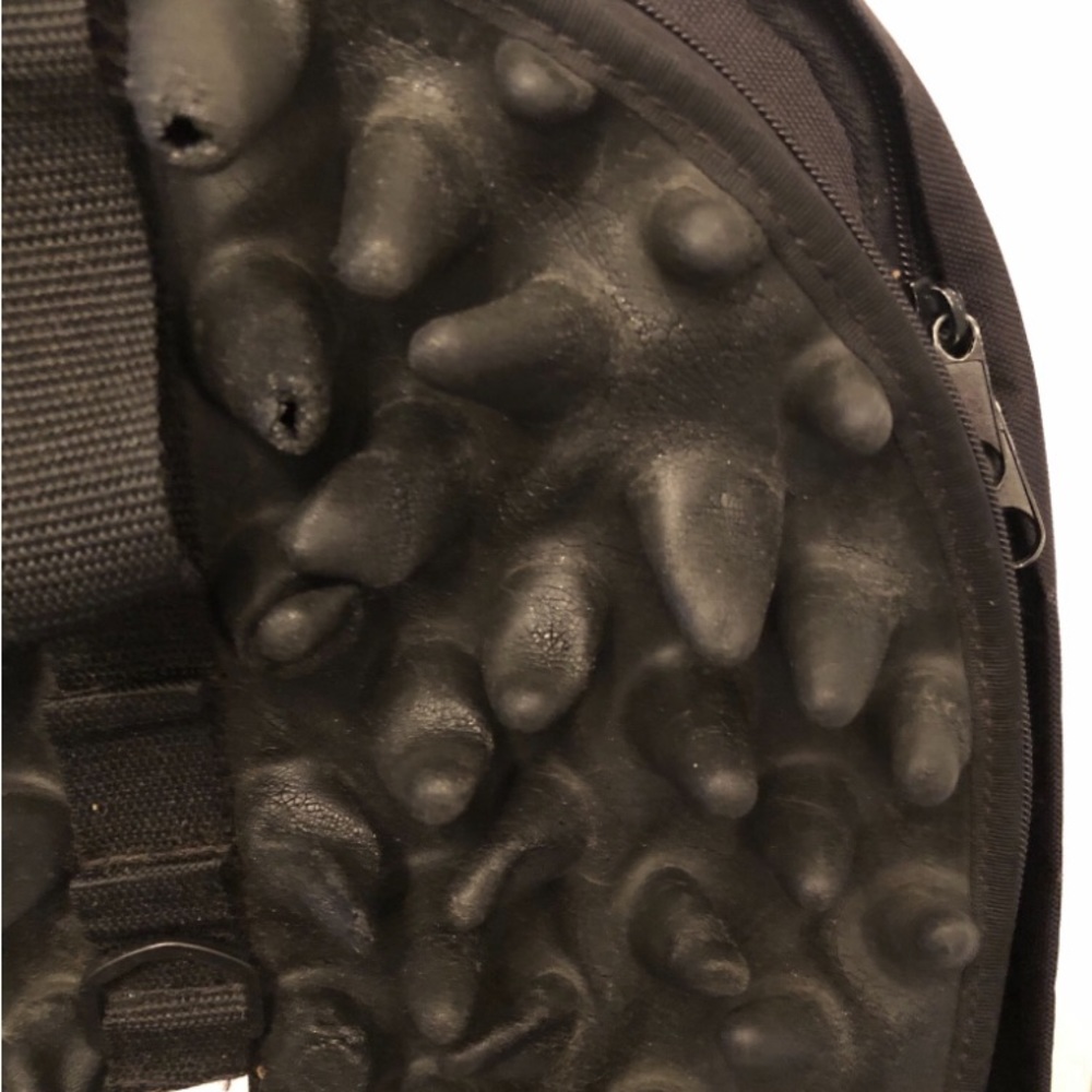 Craig Morrison Bug Vintage Rolling Backpack Suitcase Unisex Black Latex Spikes - Picture 8 of 11